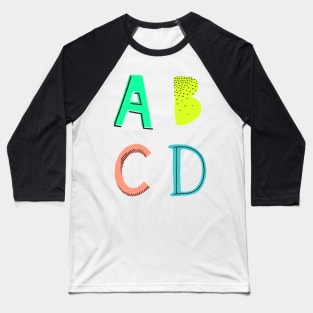 A B C D Baseball T-Shirt